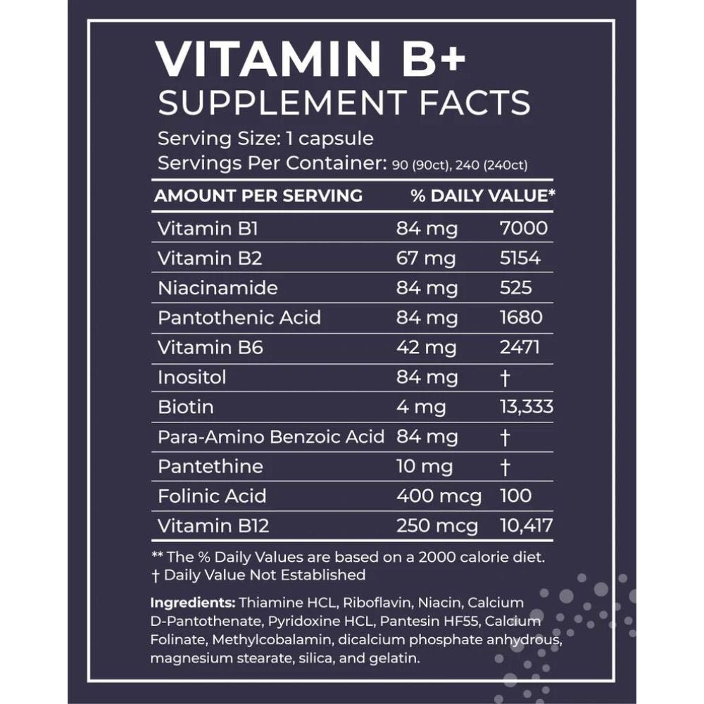 BodyBio Vitamin B+ - Accelerated Health Products