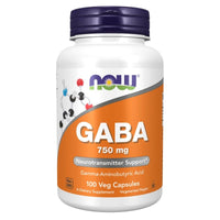 Thumbnail for NOW GABA 750 mg - Accelerated Health Products